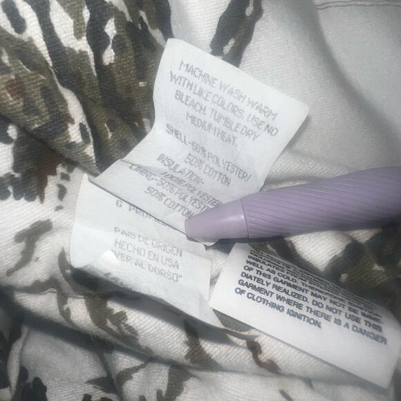 Vintage Walls Reversible Real Tree Hunting Jacket Men’s Camo Corduroy Collar LRG - Picture 12 of 12